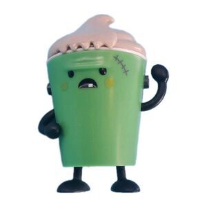 Wendy’s Kids Meal Frosty Frights Franken Figure  3.5" Cake Topper Standing Green